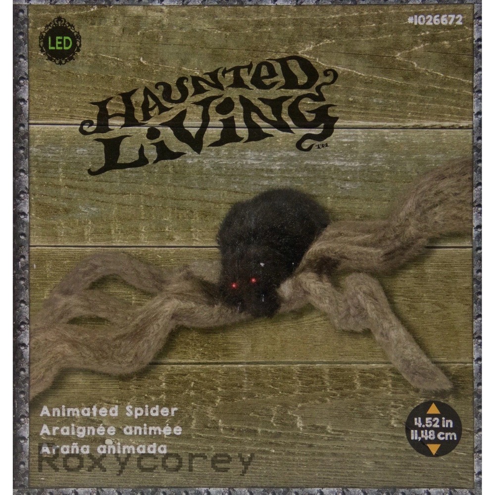 Halloween Gemmy 4.52‎ in Animated Shaking Furry Brown Spider NIB